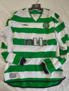 Celtic FC Long Sleeve Home Football Shirt 2001-2003 (M)