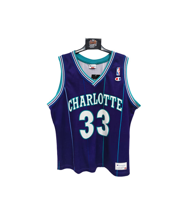 Charlotte Hornets NBA Basketball Jersey 1990s (XL) 33 Mourning