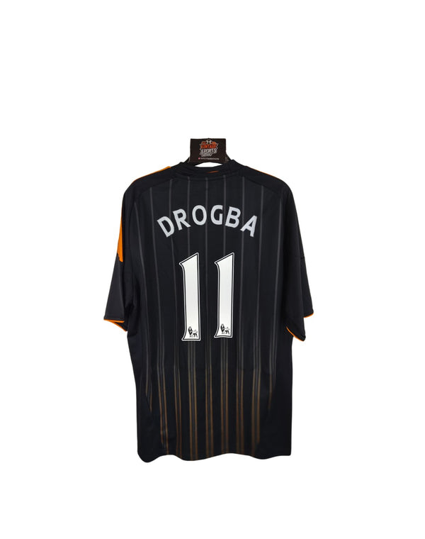 Chelsea FC Away Football Shirt 2010-2011 #11 Drogba