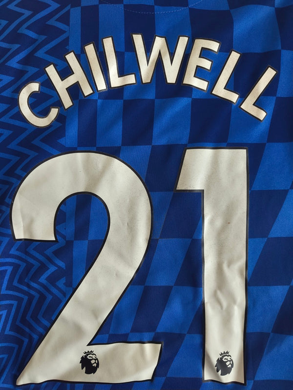 Chelsea FC Home Football Shirt 2021-2022 (Youths) 21 Chilwell