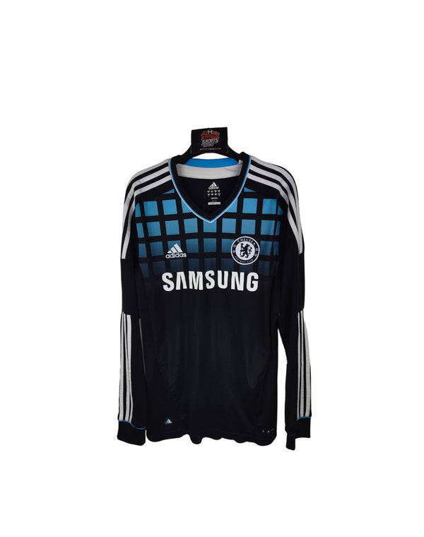 Chelsea FC Long Sleeve Away Football Shirt 2011-2012 (M) 10 Mata