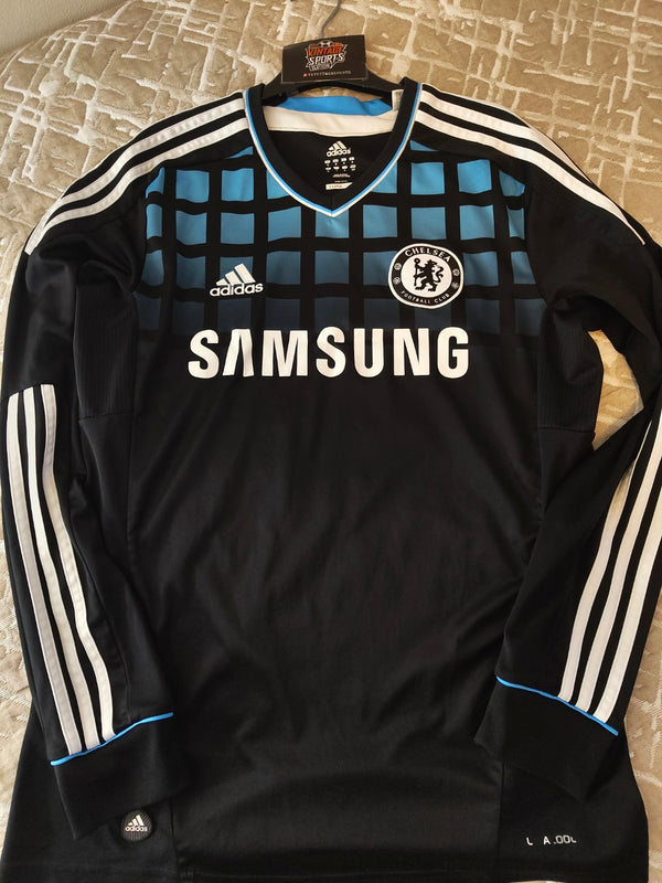 Chelsea FC Long Sleeve Away Football Shirt 2011-2012 (M) 10 Mata