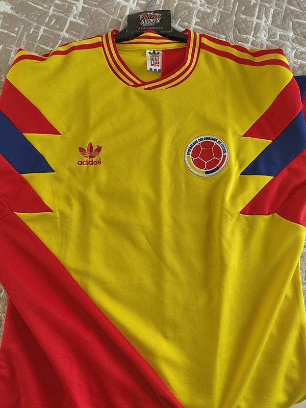 Colombia Football Home Shirt 2018 #11 Valderrama
