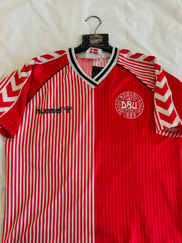 Denmark home Football Shirt 1986 (M)