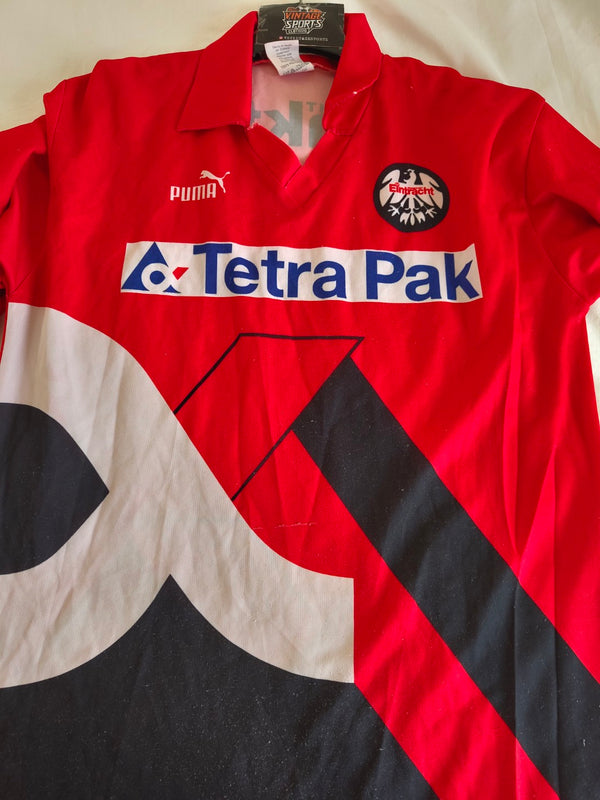 Eintracht Frankfurt Long Sleeve Home Football Shirt 1993-1995 (L)
