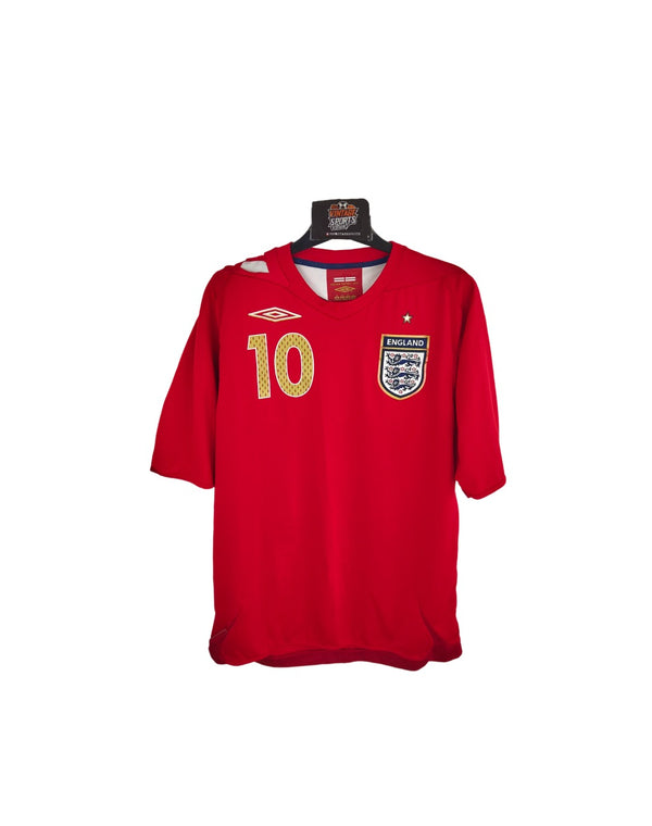 England Away Football Shirt 2006-2008 (M) 10 Owen