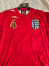 England Away Football Shirt 2006-2008 (M) 4 Gerrard