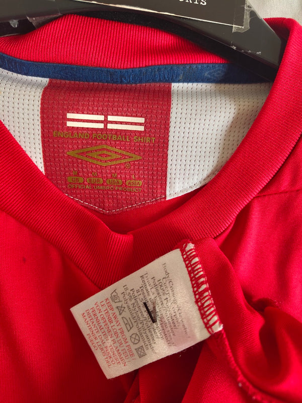 England Away Football Shirt 2006-2008 (M) 4 Gerrard