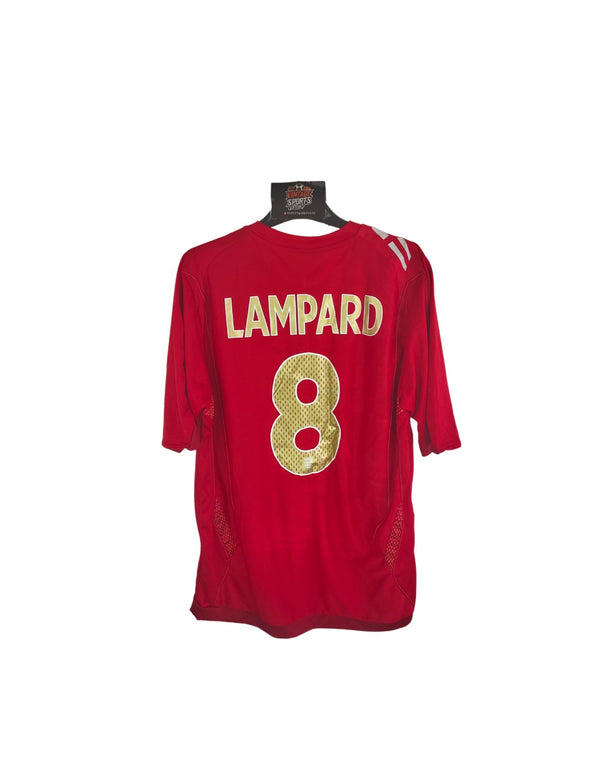 England Away Football Shirt 2006-2008 (M) #8 Lampard