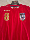 England Away Football Shirt 2006-2008 (M) #8 Lampard