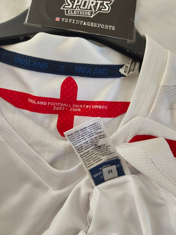 England Home Football Shirt 2007-2009 (M) 4 Gerrard