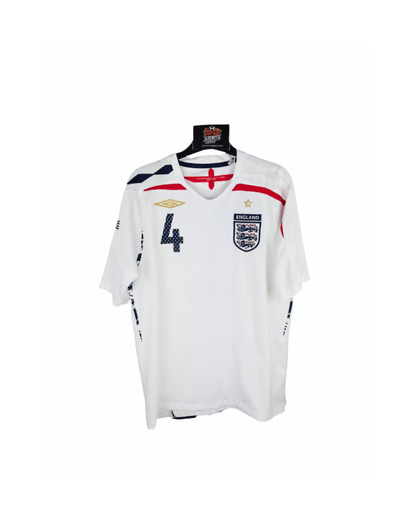 England Home Football Shirt 2007-2009 (M) 4 Gerrard