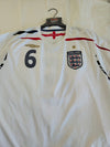England Home Football Shirt 2007-2009 (XL) #6 Terry