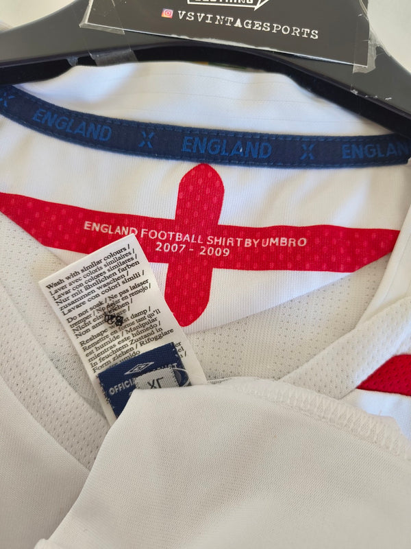 England Home Football Shirt 2007-2009 (XL) #6 Terry