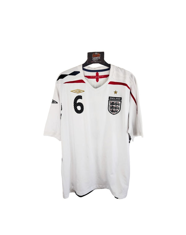 England Home Football Shirt 2007-2009 (XL) #6 Terry