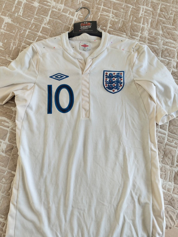 England Home Football Shirt 2010-2012 (S) 10 Rooney