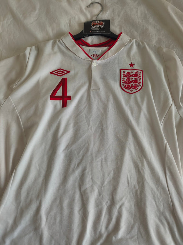 England Home Football Shirt 2012 (XXL) 4 Gerrard