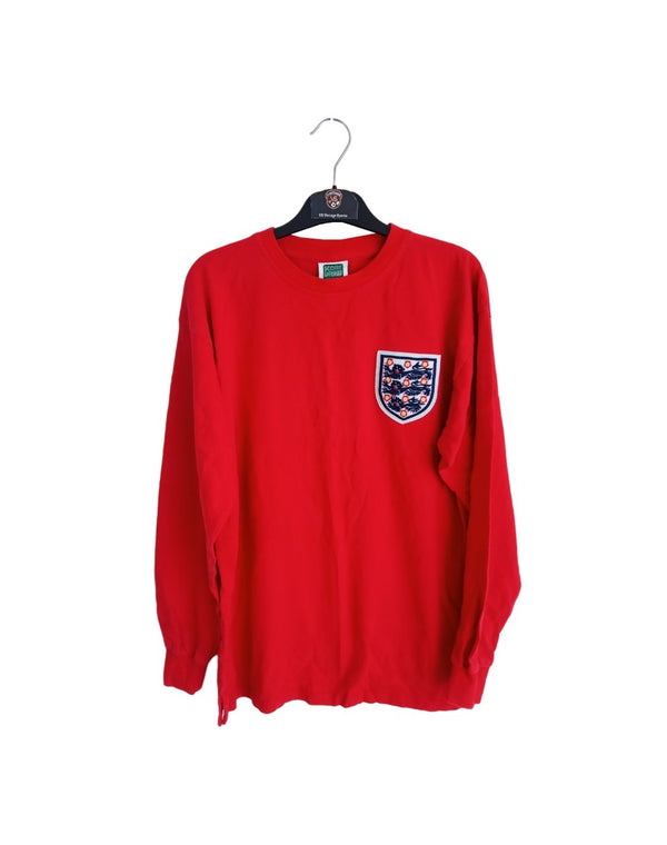 England Long Sleeve Away Football Shirt 1966 (L) 6 Moore