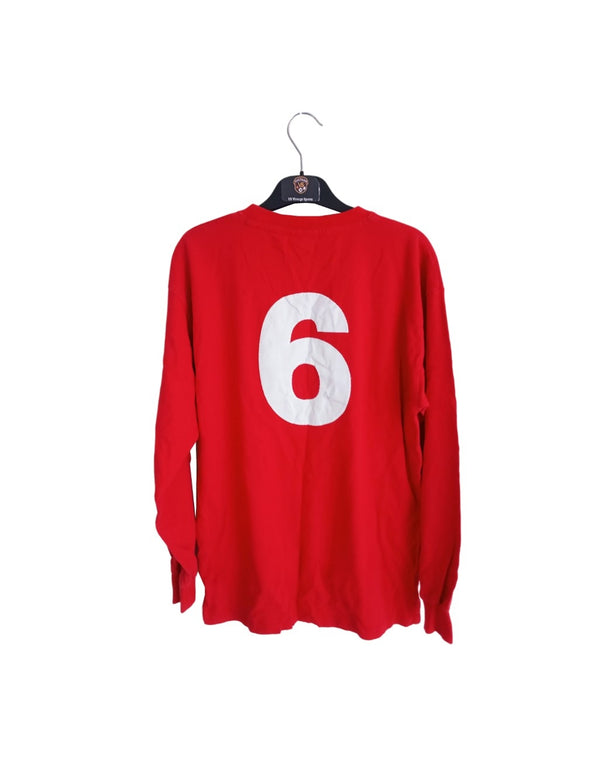 England Long Sleeve Away Football Shirt 1966 (L) 6 Moore