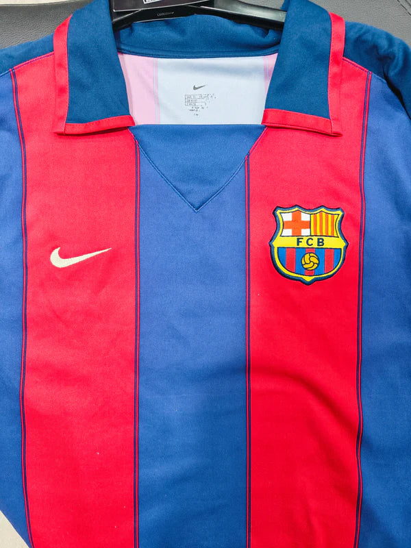FC Barcelona Home Football Shirt 2003-2004 (XL)