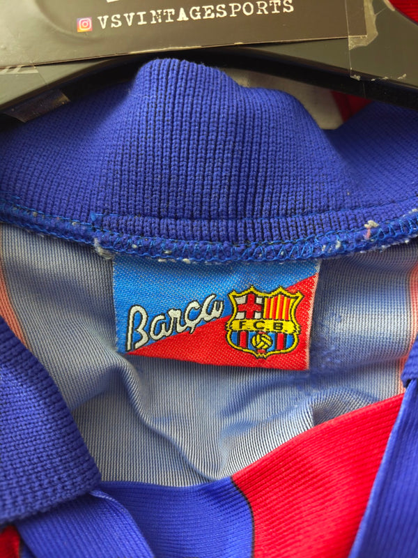 FC Barcelona Official home Football Shirt 1990s (XXL) 9 Ronaldo