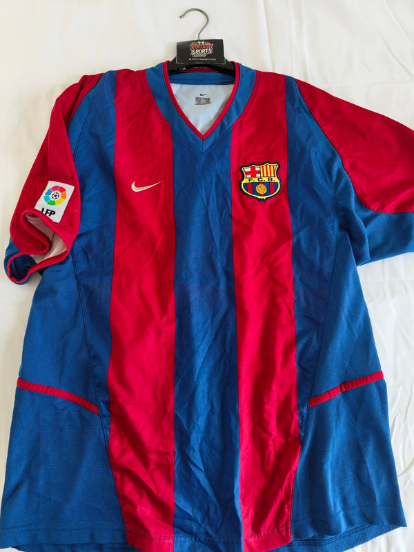 FC Barcelona home Football Shirt 2002-2003 (XL)