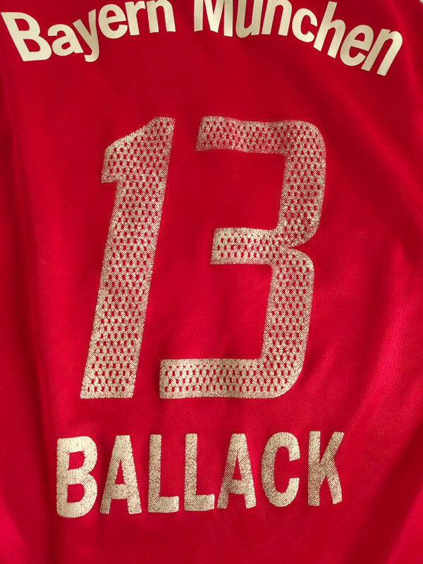FC Bayern Munich Home Football Shirt 2003-2004 (Youths) #13 ballack