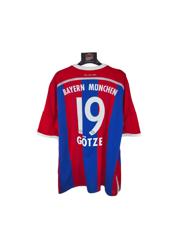 FC Bayern Munich Home Football Shirt 2014-2015 (XL) 19 Gotze