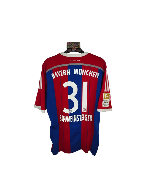 FC Bayern Munich Home Football Shirt 2014-2015 (L) #31 Schweinsteiger