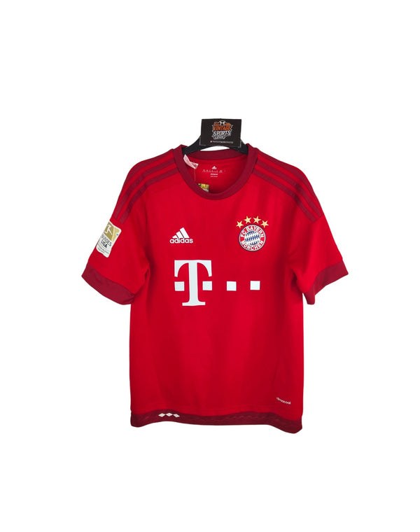 FC Bayern Munich Home Football Shirt 2015-2016 (Youths) #27 Alaba