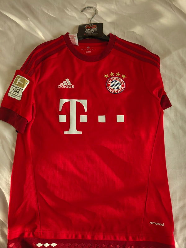 FC Bayern Munich Home Football Shirt 2015-2016 (Youths) #27 Alaba