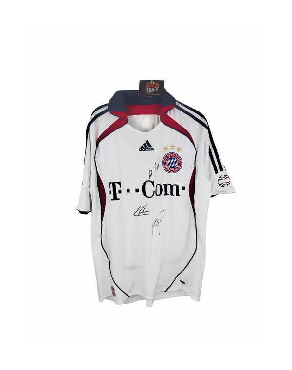 FC Bayern Munich Signed Away Football Shirt 2006-2007 (M) Philipp Lahm