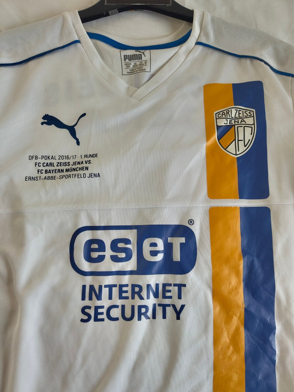 FC Carl Zeiss Jena Cup Home Football Shirt 2016-2017 (M)