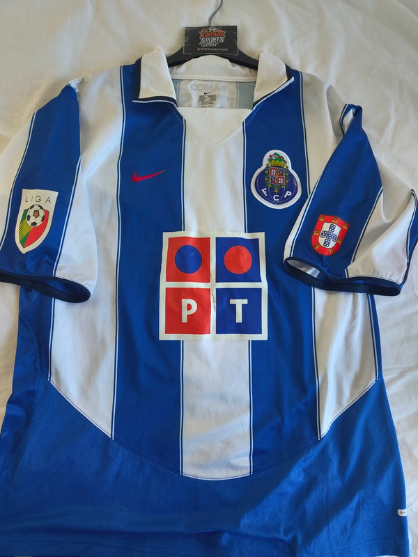 FC Porto Home Football Shirt 2003-2004 (XL)