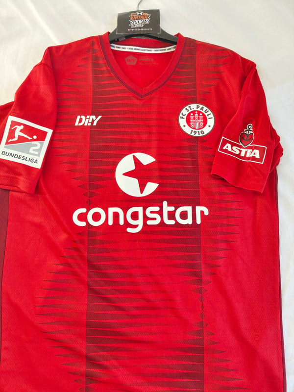 FC ST Pauli Goalkeeper Football Shirt 2023-2024 (M) #22 Vasilj