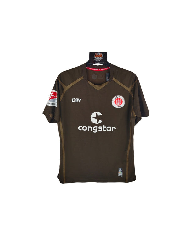 FC ST Pauli Home Football Shirt 2022-2023 (M) #2 Saliakas