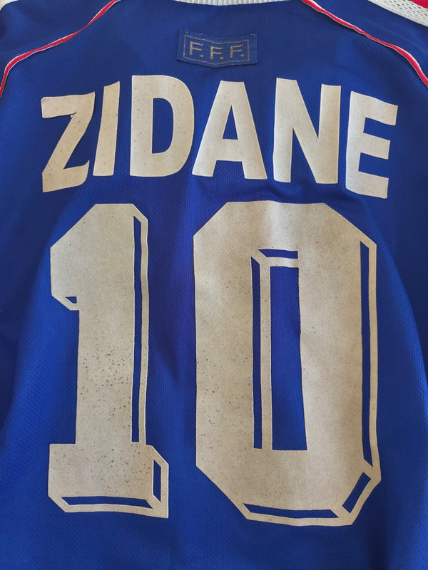 France Home Football Shirt 1998-2000 (XL) 10 Zidane