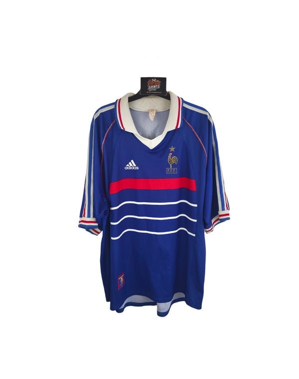 France Home Football Shirt 1998-2000 (XL) 10 Zidane