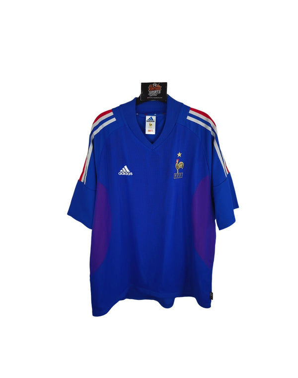 France Home Football Shirt 2002-2004 (XL)