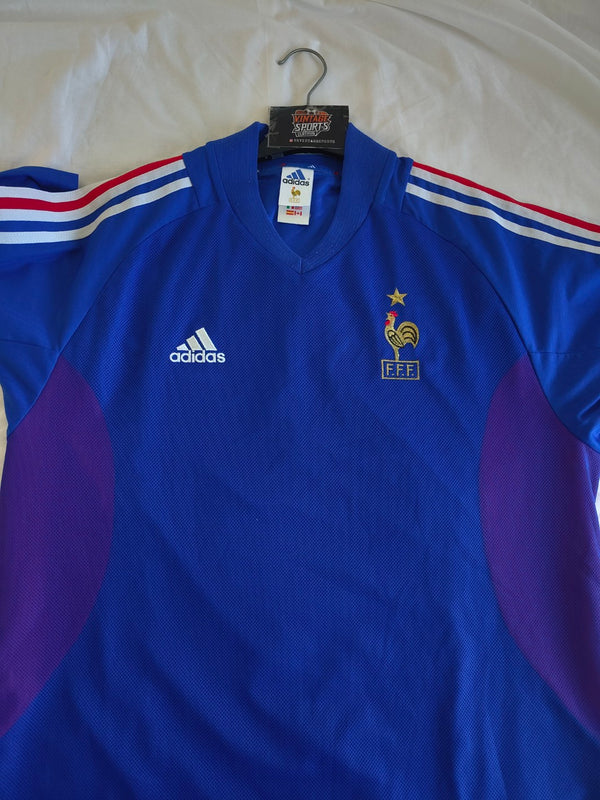 France Home Football Shirt 2002-2004 (XL)