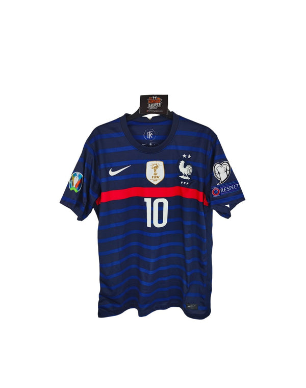 France Home Football Shirt 2020-2021 (M)#10 Mbappe