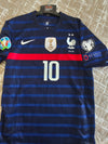 France Home Football Shirt 2020-2021 (M)#10 Mbappe