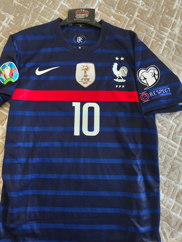 France Home Football Shirt 2020-2021 (M)#10 Mbappe
