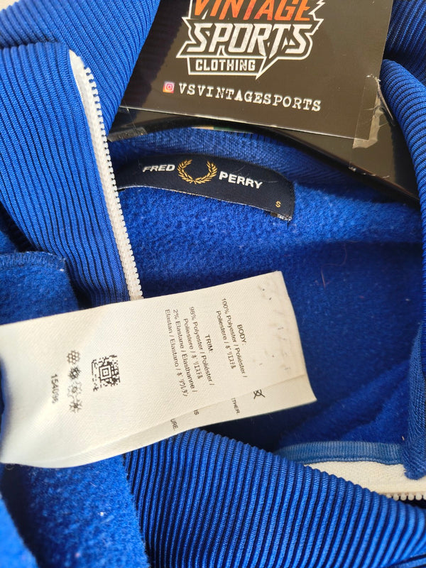 Fred Perry Track Top Jacket Blue White (S)