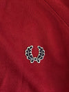 Fred Perry Track Top Jacket Burgundy White (M)