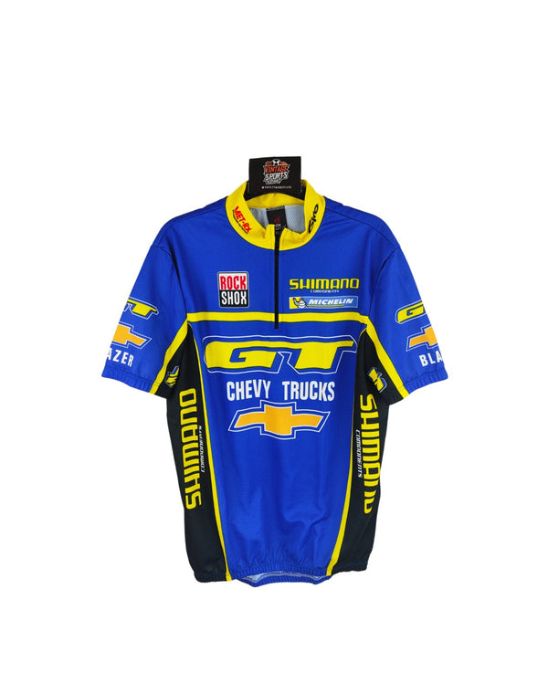 GT Rock Shox Shimano Cycling Team Shirt Jersey 1990s (XXL)