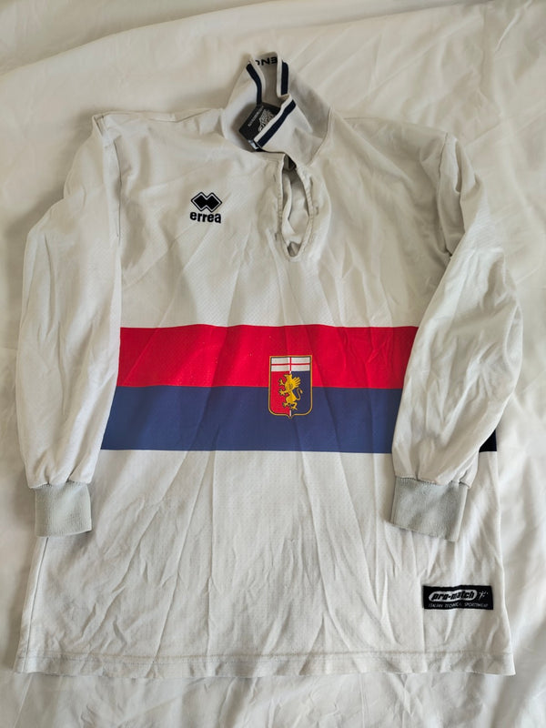 Genoa Calcio Long Sleeve Away Football Shirt 2001-2002 (L) 18