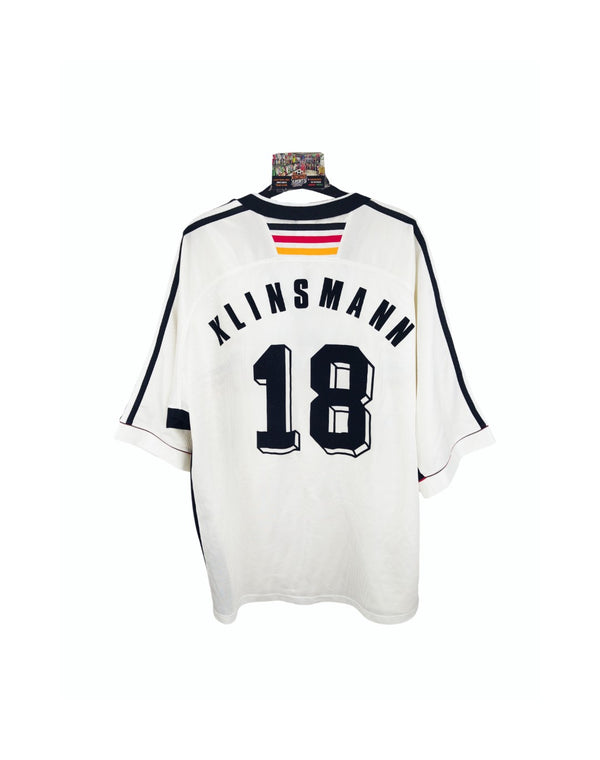 Germany Home Football Shirt 1998-2000 (XL) #18 Klinsmann
