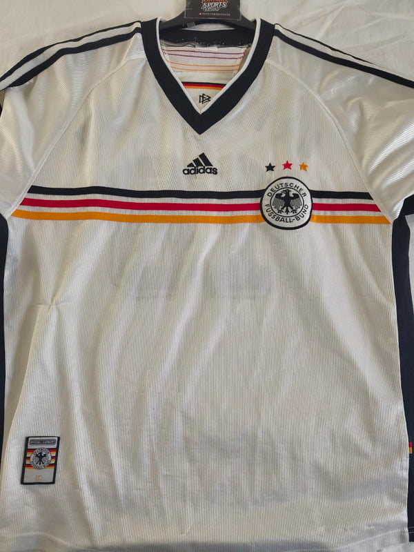 Germany Home Football Shirt 1998-2000 (XL) #18 Klinsmann