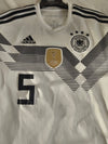 Germany home Football Shirt 2018-2019 (S) #5 Hummels